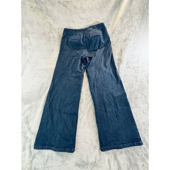 J. Jill Jeans Women's 12 Blue Dark wash Denim Full Leg Metropolitan - Picture 2 of 11